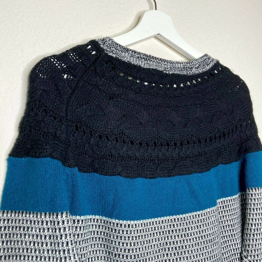 I Heart Ronson Mixed Knit Color Blocked Sweater - Picture 5 of 6